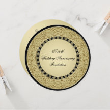 フローリッシュ結婚ゴールデンアニバーサリー招待状