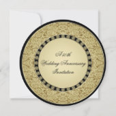 フローリッシュ結婚ゴールデンアニバーサリー招待状 招待状 (正面)