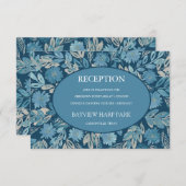 フローリッシュ絵画ウォーターカラー披露宴カード 招待状 (正面/裏面)