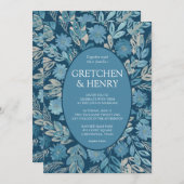 フローリッシュ絵画ウォーターカラー結婚式招待状 招待状 (正面/裏面)