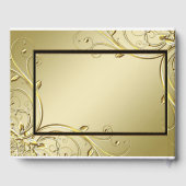 フローリッシュ金ゴールドブラック50周年結婚を迎える ゲストブック (裏面)