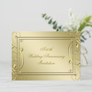 フローリッシュ ゴールド 50周年結婚記念日 招待状