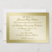 フローリッシュ ゴールド 50周年 結婚記念日 招待状 (裏面)
