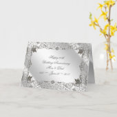 フローリッシュ ダイヤモンド 60周年 グリーティング カード (黄色い花)