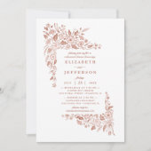 フローリッドフレームリハーサルディナー招待状 招待状 (正面)