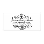 フローリッ華美シュヴィンテージウェディング差出人住所 セルフインキングスタンプ (デザイン)