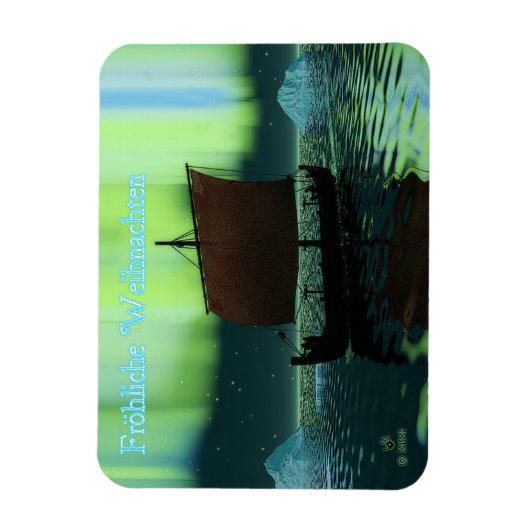 フローリヒウェイナチテンバイキング船 マグネット (縦)