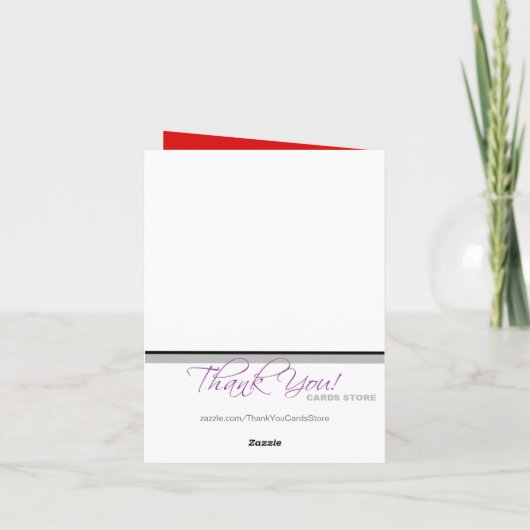 フローリモダンッシュエッフェルタワーパリジャンサンキューカード サンキューカード (裏面)