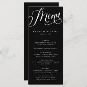 フローリモダンッシュ・スクリプト、ブラック メニュー (正面/裏面)