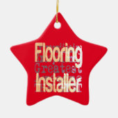 フローリングインストーラーの並外れ セラミックオーナメント (正面)