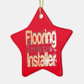 フローリングインストーラーの並外れ セラミックオーナメント (左)