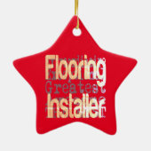 フローリングインストーラーの並外れ セラミックオーナメント (裏面)