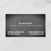 フローリングインストーラー名刺 名刺 (裏面)