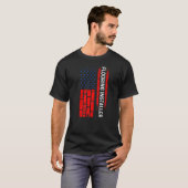フローリングインストーラー請負業者UsaフラグFloor Insta Tシャツ (正面フル)