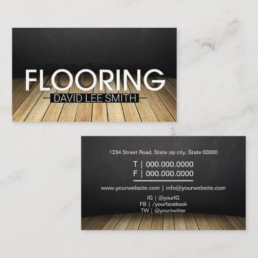 フローリングウッドスペシャリスト 名刺 (正面/裏面)