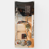 フローリングカスタマイズ設置請負業者のプロモーション 横断幕 (縦)