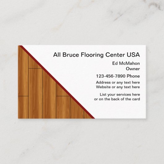 フローリングサービスの名刺 名刺 (正面)