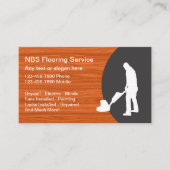 フローリングサービスの名刺 名刺 (正面)