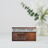 フローリングサービスの名刺 名刺 (スタンド正面)
