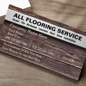 フローリングサービス木目ルックアートの背景 名刺