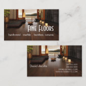 フローリングハードウッドマーブル建築 名刺 (正面/裏面)