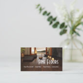 フローリングハードウッドマーブル建築 名刺 (スタンド正面)