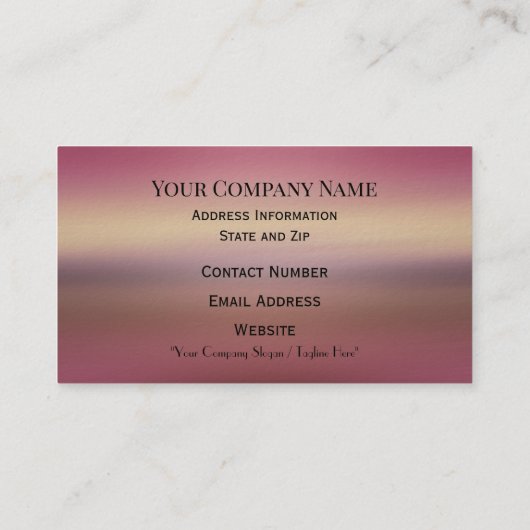 フローリングピンクフローラエレガント平和的プロフェッショナル 名刺 (裏面)