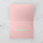 フローリングレインボーシャワーツリーカード サンキューカード (内部)