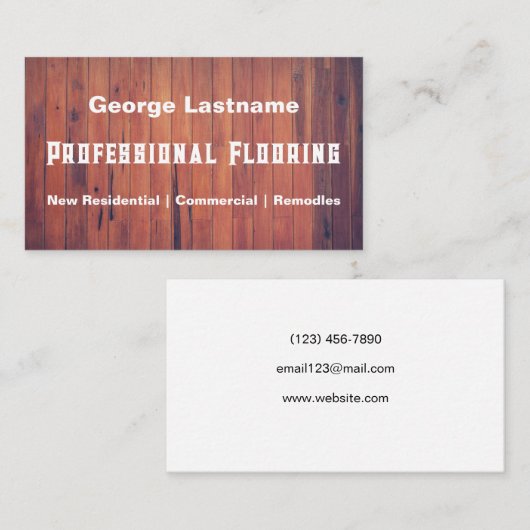 フローリング事業 名刺 (正面/裏面)