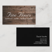 フローリング硬材大理石建築ビジネスカー 名刺 (正面/裏面)