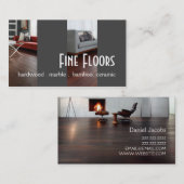 フローリング硬材大理石建築 名刺 (正面/裏面)