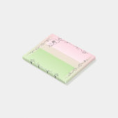 フローリング美しい牡丹付箋 ポストイット (アングル)