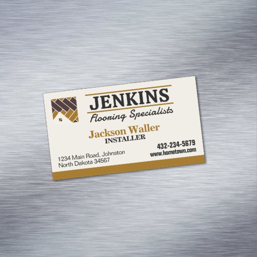 フローリング設置プロフェッショナル マグネット名刺 (インサイチュ)