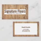 フローリング設置会社 名刺 (正面/裏面)