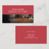 フローリング設置建築事業 名刺 (正面/裏面)