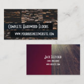 フローリング設置建築名刺 名刺 (正面/裏面)