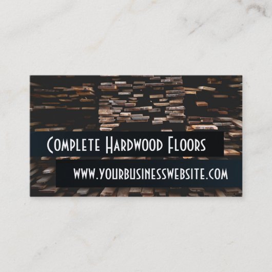 フローリング設置建築名刺 名刺 (正面)