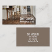 フローリング設置用硬質木材建築 名刺 (正面/裏面)