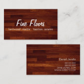 フローリング設置硬質木大理石建築 名刺 (正面/裏面)