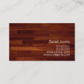 フローリング設置硬質木大理石建築 名刺 (裏面)