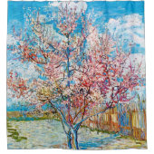 フローリング・ピーチ・ツリー、バン・ゴッホ シャワーカーテン (正面)