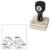 フローリン縁どクフレーム ラバースタンプ (押印)