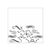 フローリン縁どクフレーム ラバースタンプ (インプリント)