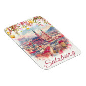 フローリーのオーストリアの首都ザルツブルクのスカイライン マグネット (右側)