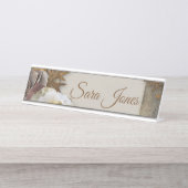 フローリーフローラフレーム名プレート デスクネームプレート (正面)