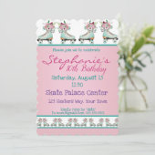 フローリーブルースケートバースデーパーティー 招待状 (スタンド正面)