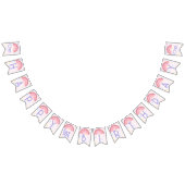 フローリーレインボー誕生日バンティングバナー バンティングフラッグ (全)