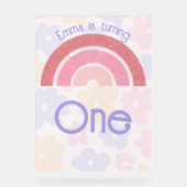 フローリーレインボー誕生日 アクリルサイン (正面)