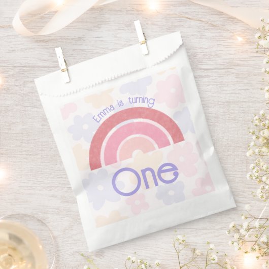 フローリーレインボー誕生日 フェイバーバッグ (クリップ留めされた状態)