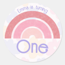 フローリーレインボー誕生日 ラウンドシール